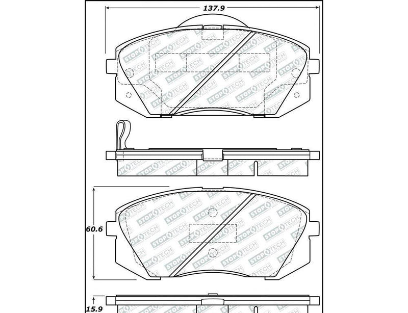 Running Boards 5" Black Aluminum Powder Coat Aerotread - Aries 2016-17 Hyundai Tucson