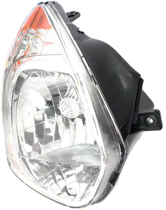 Headlight Right Single Clear W/ Bulb(s) - Replacement 2007-2011 Accent