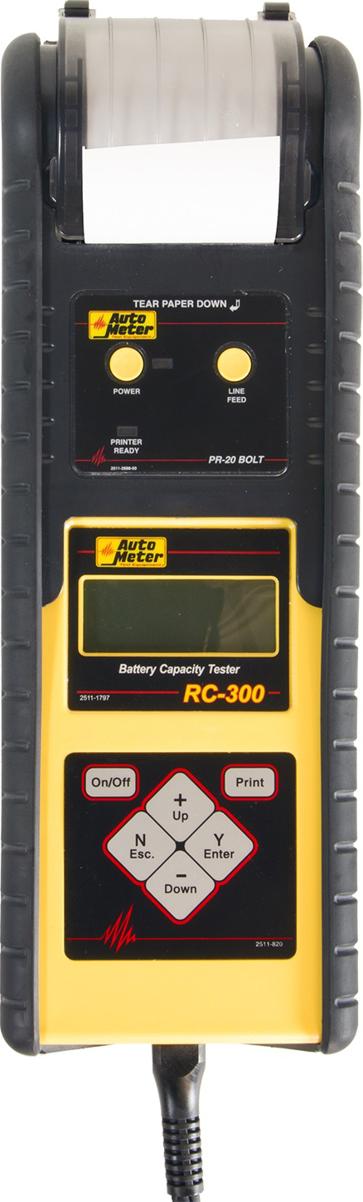 Battery Tester Kit W/ Memory Intelligent Handheld Tester With Bolt Printer Series - Autometer Universal