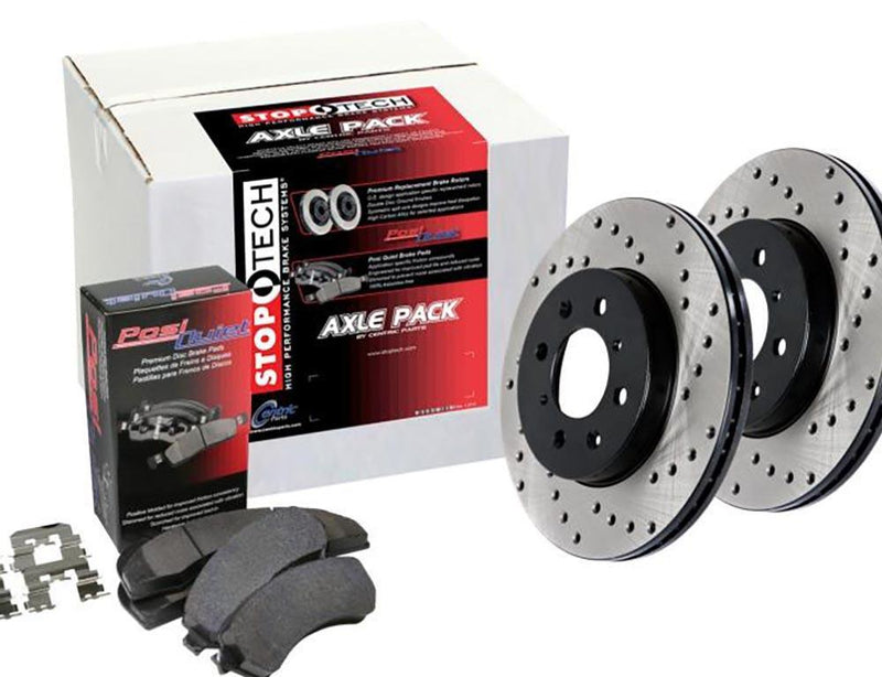 Street Axle Pack Front Drilled - StopTech 2005-09 Hyundai Sonata  and more