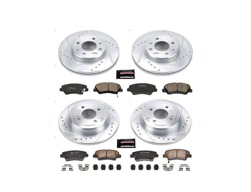 Brake Kit Front Rear Z23 Evolution Sport - Power Stop 2012-18 Hyundai Accent