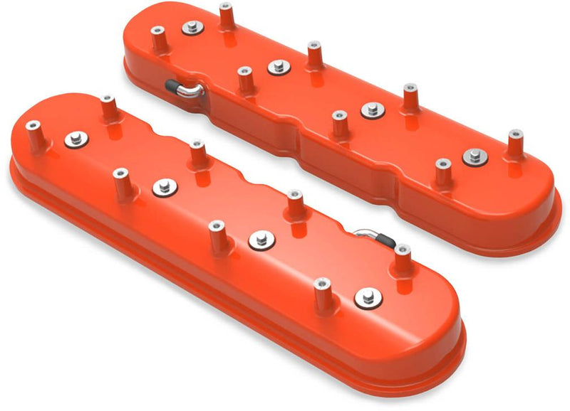 Valve Cover Set Of 2 Cast Aluminum Vintage Tall Ls Series - Holley Universal
