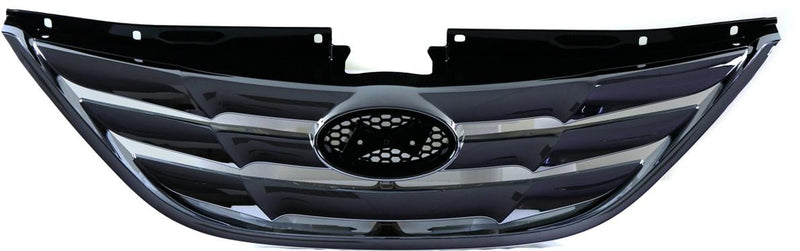 Grille Assembly Set Of 2 Chrome Plastic - Replacement 2011-2012 Sonata