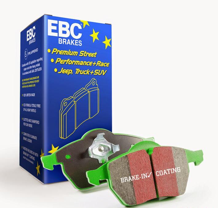 Disc Brake Pad Set Rear Street Sport Greenstuff FMSI D1313 - EBC Brakes 2009-10 Hyundai Sonata 4Cyl 2.4L and more