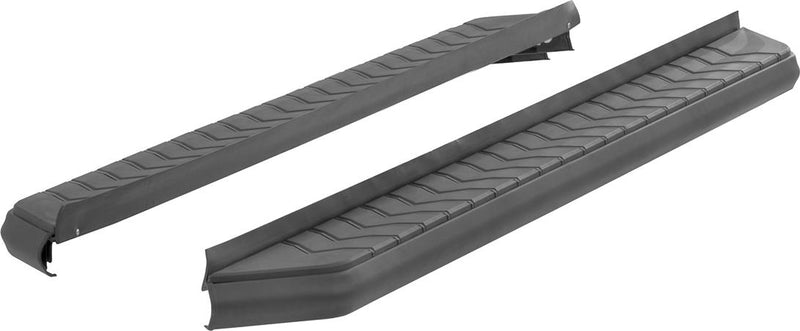 Running Boards Set Of 2 Powdercoated Black Aluminum Aerotread Series - Aries 2013-2014 Santa Fe