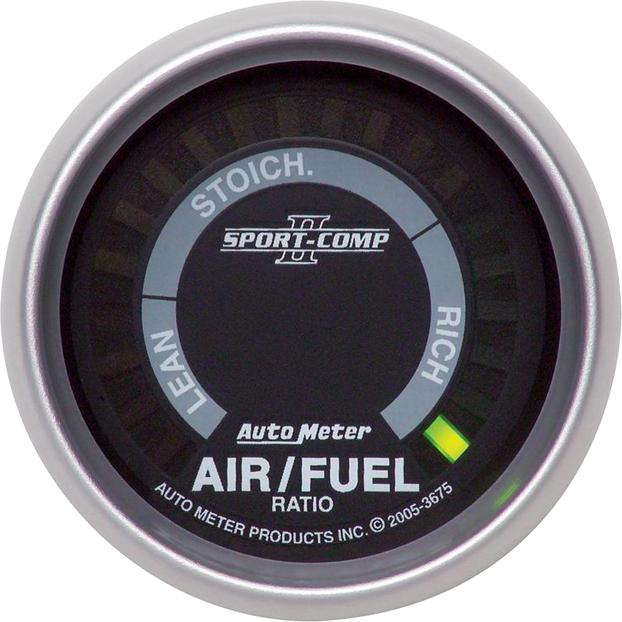 Air Fuel Gauge Single Black Digital Sport-comp Ii Series - Autometer Universal