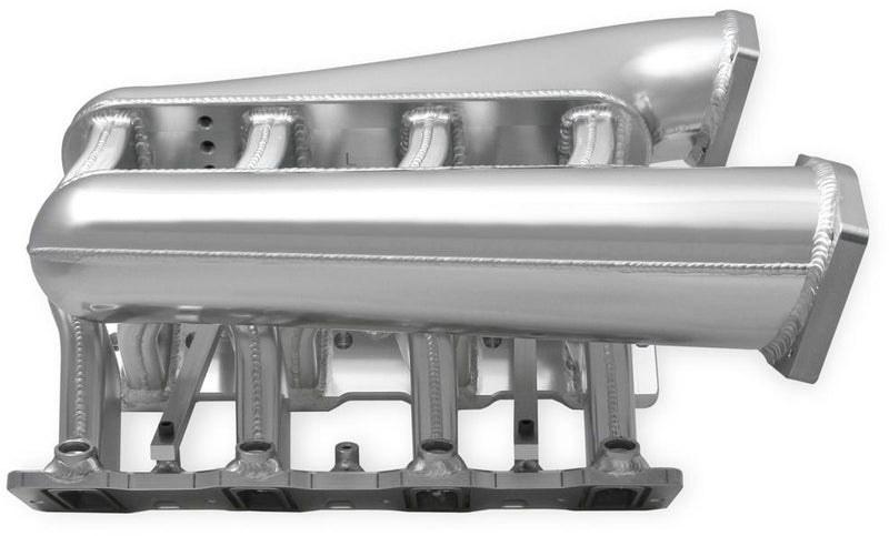 Intake Manifold Single Silver Sniper Efi Sheet Metal Fabricated Series - Holley Universal