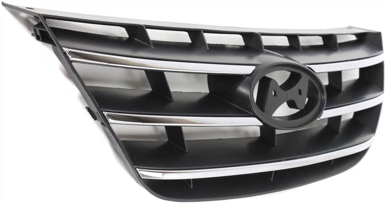 Grille Assembly Single Black Plastic - Replacement 2009-2010 Sonata