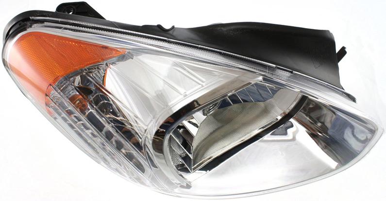 Headlight Set Of 2 Clear W/ Bulb(s) - Replacement 2006 Accent