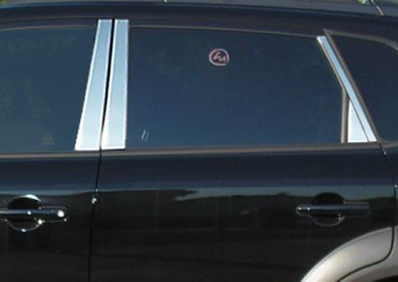 Pillar Post Trim 8 Piece Stainless - Quality Auto Accessories 2005-09 Hyundai Tucson