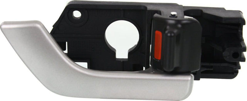 Interior Door Handle Set Of 2 Silver W/ Door Lock Button - Replacement 2003-2004 Tiburon 4 Cyl 2.0L