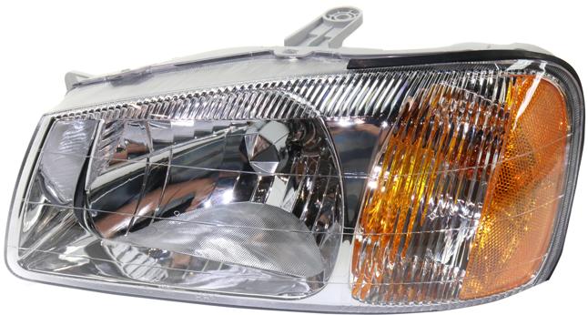 Headlight Set Of 2 Clear W/ Bulb(s) - Replacement 2000-2002 Accent