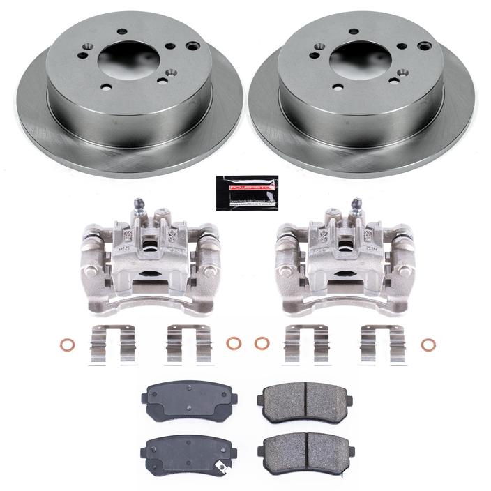 Brake Disc And Caliper Kit Set Of 2 Autospecialty By - Powerstop 2014-2015 Tucson 4 Cyl 2.0L