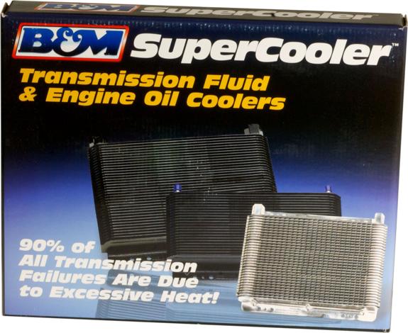 Oil Cooler Kit Polished Aluminum Supercooler Series - B&M Universal