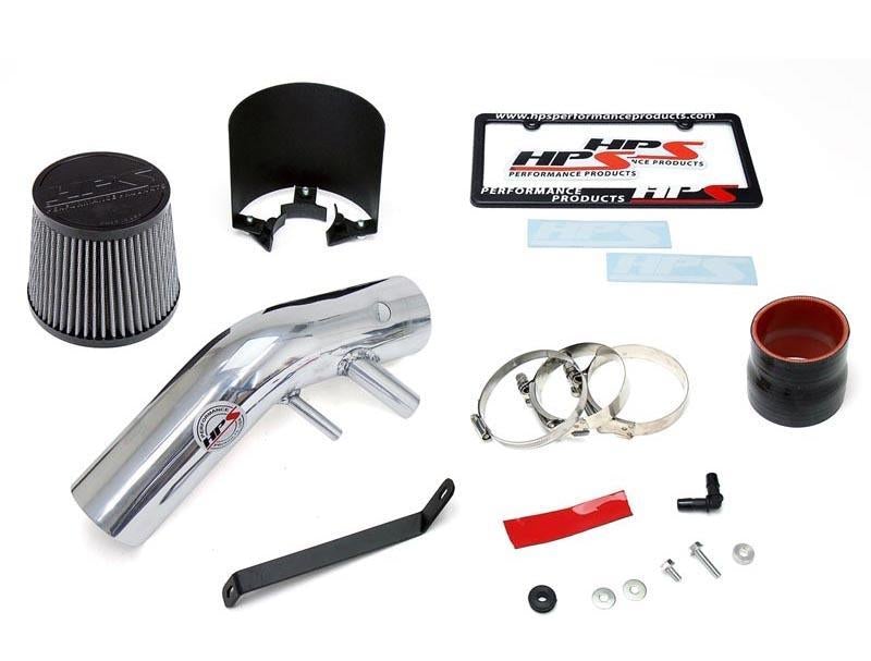 Short Ram Air Intake Air Intake Kit Incl. Heat Shield Polish - HPS Performance Products 2015-17 Hyundai Sonata
