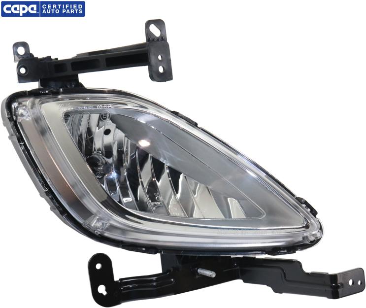 Fog Light Right Single W/ Bulb(s) Capa Certified - Replacement 2011-2013 Elantra