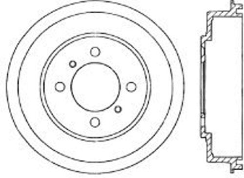 Brake Drum Single C-tek Series - Centric Parts 2002-2006 Elantra