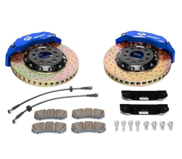 Big Brake Kit Rear 356mm 4 Piston Slotted Dualcomp BKHY240-444SO - Ksport 2012-14 Hyundai Elantra