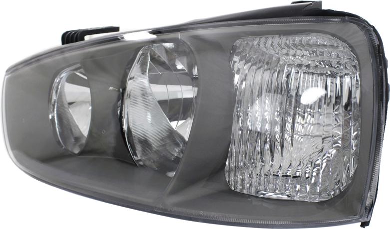 Headlight Left Single Clear W/ Bulb(s) - Replacement 2001-2003 Elantra