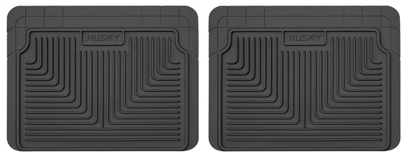 Floor Mats / 2 Pieces Black Rubberized&thermoplastic Heavy Duty Series - Husky Liners Universal