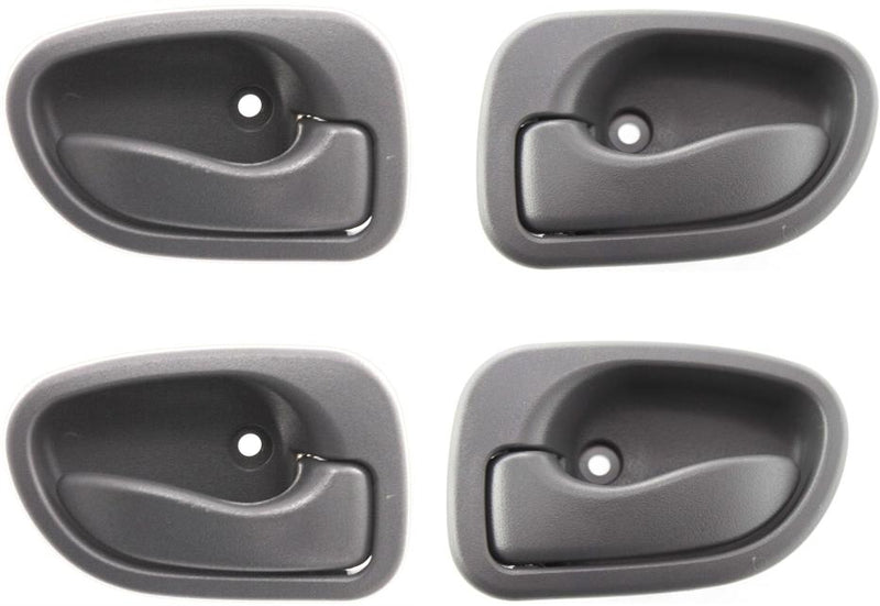 Interior Door Handle Set Of 4 Gray - Replacement 1995 Accent 4 Cyl 1.5L