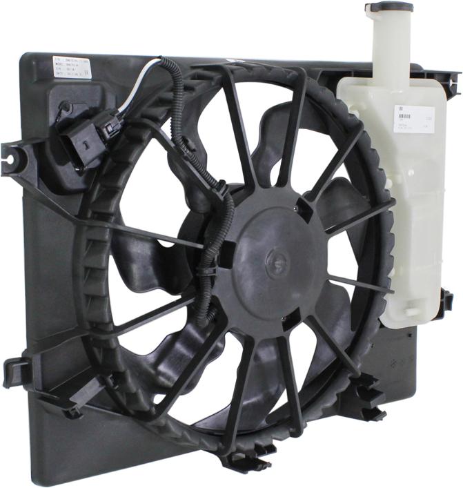 Cooling Fan Assembly Single - Replacement 2011-2013 Elantra 4 Cyl 1.8L