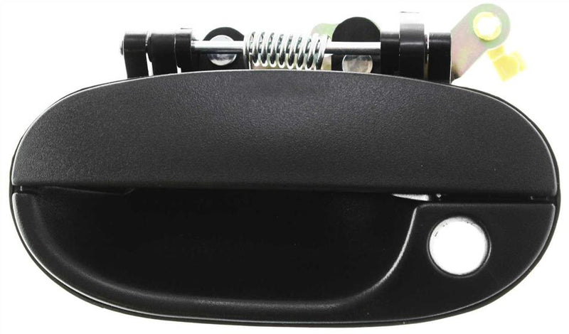 Exterior Door Handle Left Single Textured Black W/ Key Hole - Replacement 1995 Accent 4 Cyl 1.5L