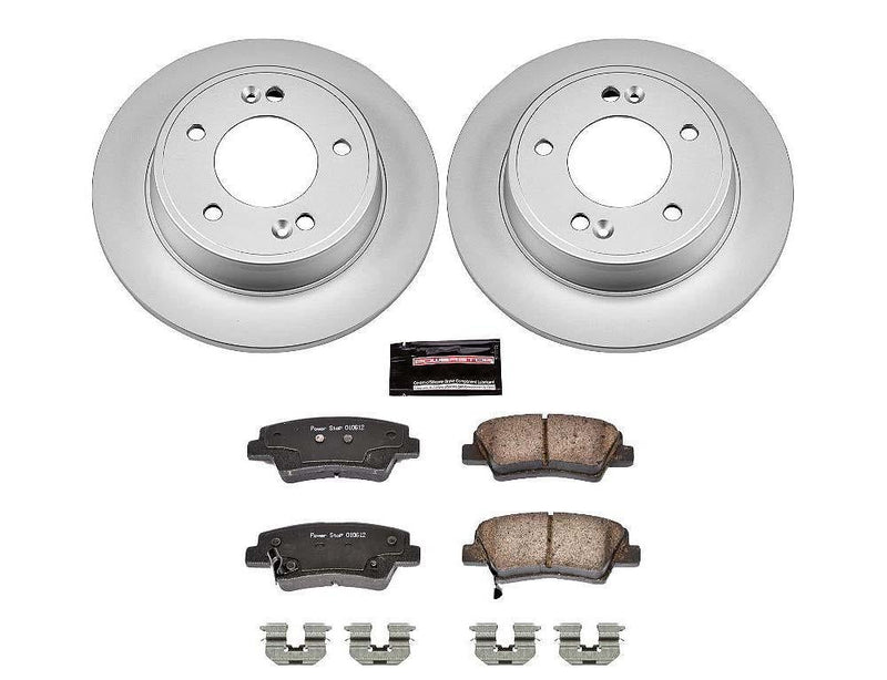 Brake Kit Rear Geomet Coated Z17 Evolution CRK6501 - Power Stop 2011-19 Hyundai Elantra