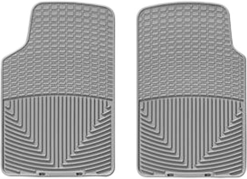 Floor Mats 1st 2 Pieces Gray Rubber All-weather Series - Weathertech 1986-1990 Excel
