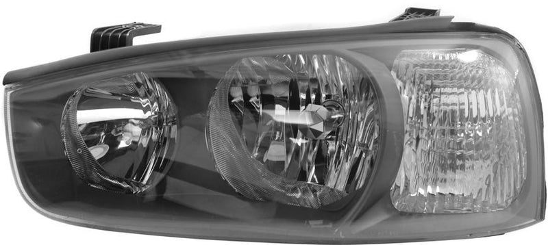 Headlight Left Single Clear W/ Bulb(s) - Replacement 2001-2003 Elantra