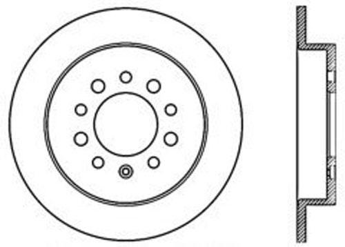 Brake Disc Left Single Plain Surface C-tek Series - Centric Parts 2007-2008 Tiburon 6 Cyl 2.7L