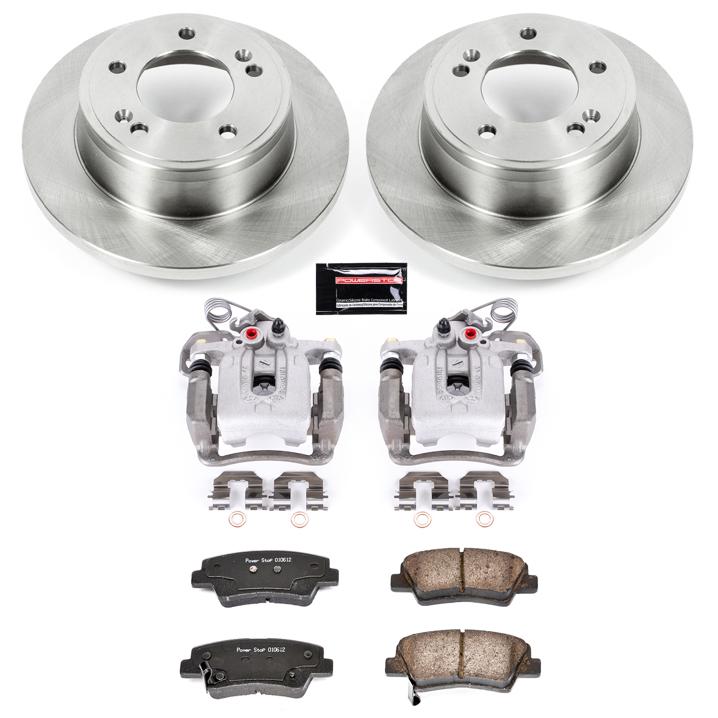Brake Disc And Caliper Kit Set Of 2 Autospecialty By - Powerstop 2011-2012 Elantra