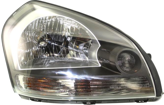 Headlight Right Single Clear W/ Bulb(s) - Replacement 2005-2009 Tucson