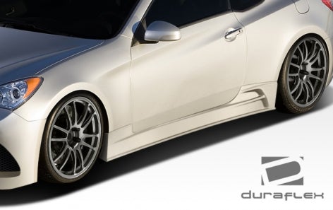 Extreme Dimensions 2010-2016 Hyundai Genesis 2DR Duraflex J-Spec Side Skirts Rocker Panels - Extreme Dimensions  Hyundai Genesis