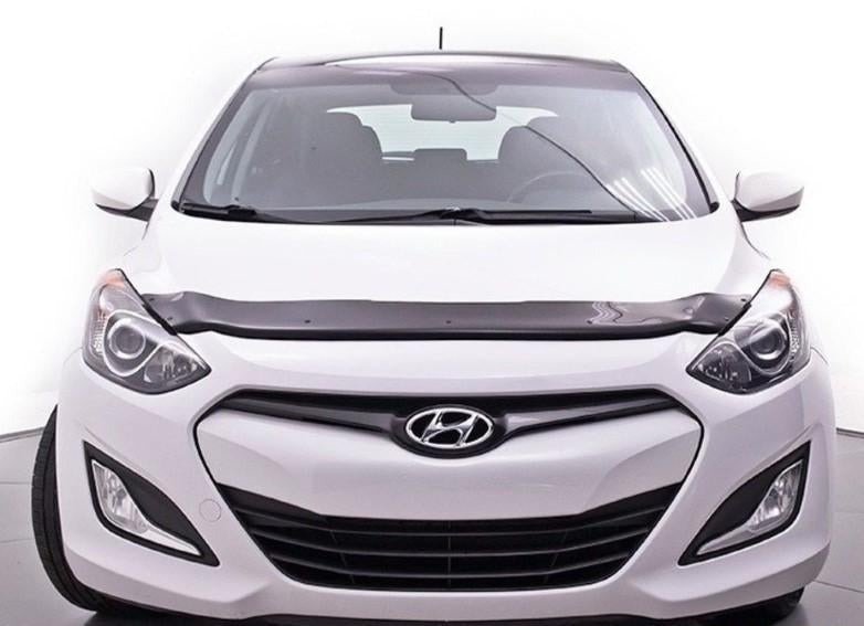 Hood Deflector Acrylic Black - FormFit 2013-17 Hyundai Elantra