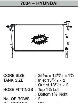 High - CSF Radiators 2010-12 Hyundai Genesis Sedan