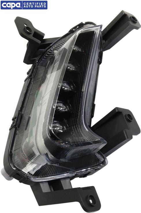 Driving Light Right Single Clear Plastic W/ Bulb(s) Capa Certified Sedan - Replacement 2017 Elantra