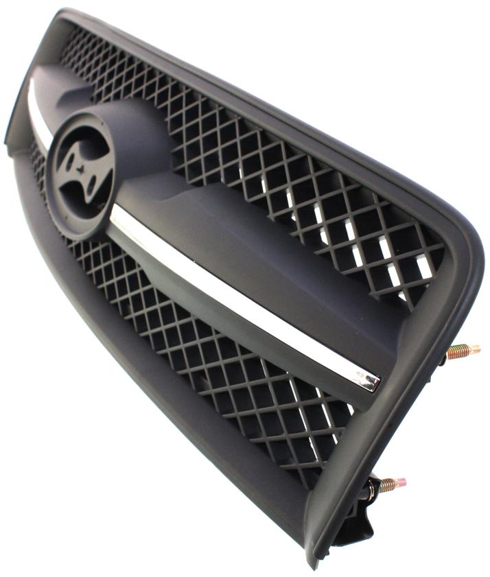 Grille Assembly Single Black Plastic - Replacement 2005-2006 Tucson 4 Cyl 2.0L