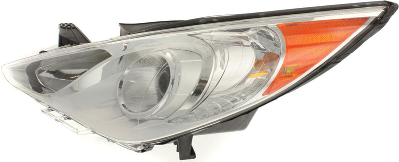 Headlight Set Of 3 Clear ; White W/ Bulb(s) - Replacement 2011-2012 Sonata