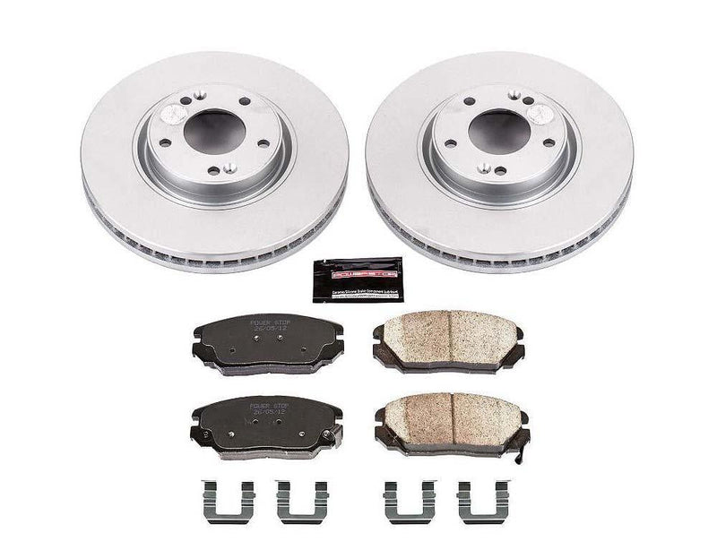 Brake Kit Front Geomet Coated Z17 Evolution - Power Stop 2006-11 Hyundai Azera