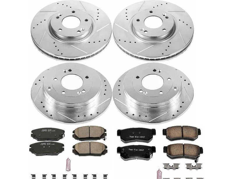 Brake Kit Front Rear Z23 Evolution Sport - Power Stop 2006-09 Hyundai Azera