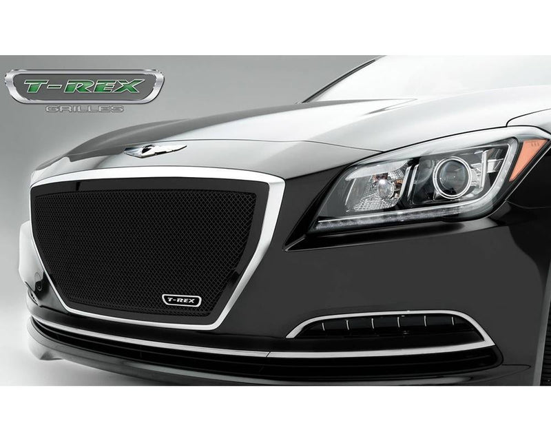 Grille 1 Pc Black Overlay Upper Class - T-Rex Grilles 2015 Hyundai Genesis Sedan