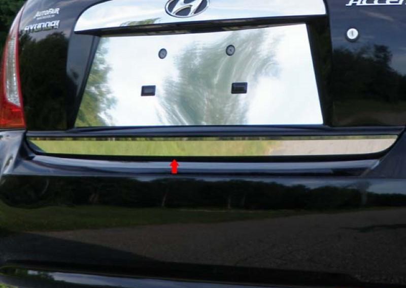 Trunk Lid Accent 1 Piece Stainless - Quality Auto Accessories 2006-11 Hyundai Accent