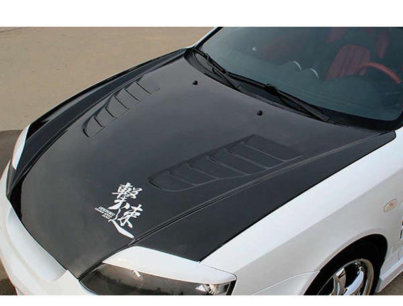 Hood Vented Japanese FRP - ChargeSpeed 2003-08 Hyundai Tiburon