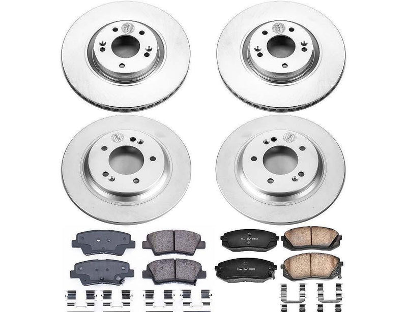 Brake Kit Front Rear Geomet Coated Z17 Evolution - Power Stop 2015 Hyundai Sonata