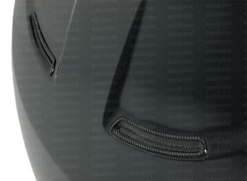 Hood Carbon Fiber OEM Style - Seibon 2012-14 Hyundai Veloster