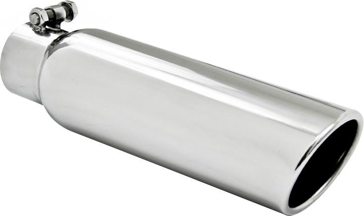 Exhaust Tip Single Polished Stainless Steel Pro Series - MBRP Universal
