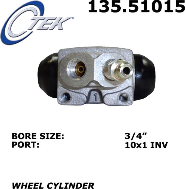 Wheel Cylinder Left Single C-tek Series - Centric Parts 1992-1993 Elantra