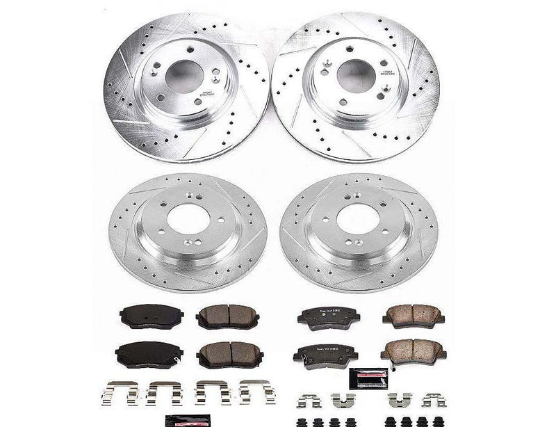 Brake Kit Front Rear Z23 Evolution Sport K7523 - Power Stop 2017-19 Hyundai Sonata