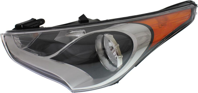 Headlight Left Single Clear W/ Bulb(s) - Replacement 2012-2017 Veloster